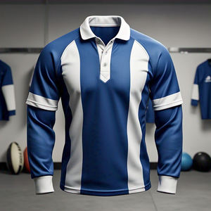 Maillot de rugby détachable avec nom et logo d'équipe personnalisés, imprimé par sublimation, respirant, 100 % polyester - Product Image 5