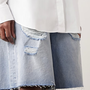 Pantalones Cortos Deportivos TWILL de la Mejor Calidad, Personalizados para Hombre, 100% Algodón, Cintura Alta, Cierre de Botones, Estilo Skate, 2026 - Product Image 2