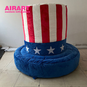Chapeau gonflable en fourrure de cirque de Noël pour la décoration de scène - Product Image 4