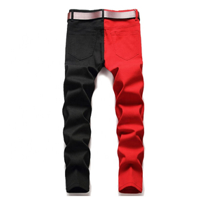 High Quality Custom Scratch Pants Slim Oem Trousers Man <b>Jeans</b> Denim Pants Men's Fashion High <b>Elastic</b> <b>Jeans</b> Pants - Product Image 3
