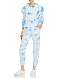 ชุดวอร์ม2ชิ้นสำหรับผู้หญิงเสื้อครอปคอกลม + กางเกงขายาวแบบลำลอง - Product Image 2