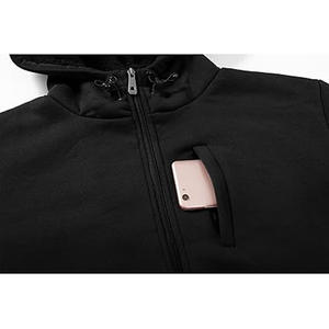 Venta al por mayor fabricante de productos personalizados Sudadera con capucha de lana con cremallera multi bolsillo - Product Image 4