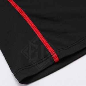 ออกแบบเสื้อแรชการ์ดแขนยาวผู้ชายระบายอากาศได้ดี แห้งเร็ว เป็นมิตรกับสิ่งแวดล้อม พร้อมโลโก้สั่งทำพิเศษ - คุณภาพสูง - Product Image 3