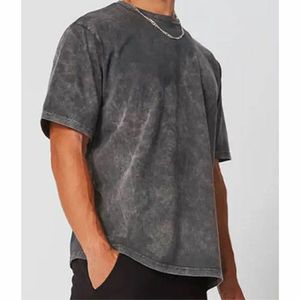 เสื้อยืดสำหรับผู้ชายวินเทจขนาดใหญ่แนวสตรีทแวร์ออกแบบได้ตามต้องการ - Product Image 3