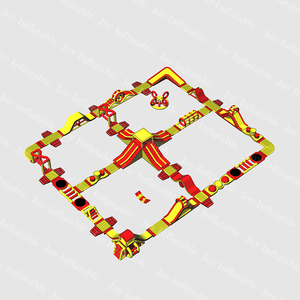 Le parc gonflable de terre d'amusement de lac de glissière d'eau monte le parc aquatique gonflable commercial géant pour la plage - Product Image 5