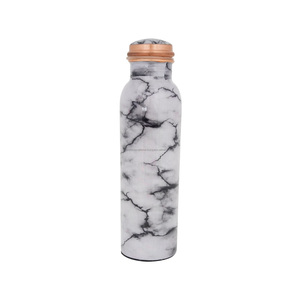 Drinking <b>Water</b> Yoga Copper <b>Bottle</b> at Unique Style Designer Printed 100% Copper <b>Water</b> <b>Bottle</b> With Advance Leak Proof Lid - Product Image 5