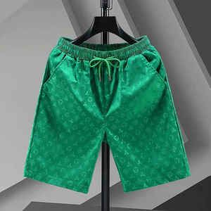 Pantalones Cortos de Hombre Personalizados de Pana y Poliéster con Bolsillos, Transpirables, de Secado Rápido, Cintura Elástica, Estampado de Encaje, para Verano y Playa - Product Image 3