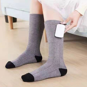 Calcetines eléctricos calentados con batería recargable de invierno Calentador de pies térmico cálido para mujeres y hombres - Product Image 3