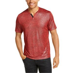 T-Shirt Galaxy da Uomo INC International Concepts, Rossa, Taglia Extra Large, Vestibilità Slim, Tessuto Lavorato a Maglia, Peso 300 Grammi, Modello Stampato - Product Image 1