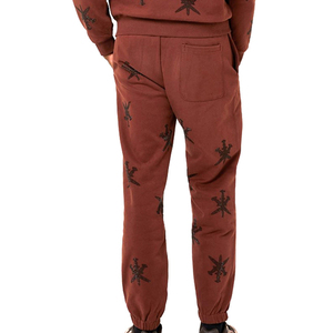 Men's Casual Winter Printed Rhinestone Tracksuit 100% Cotton Breathable Quick-drying Soft Material 2 in 1 Design Lightweight - Product Image 5