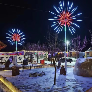 Luces LED de Navidad H: 4,5 M Rgb DMX Calle al aire libre Luz controlada por voz Flujo Decoración Navidad LED Fuegos artificiales Árbol Luz LED - Product Image 3