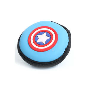 Para Capitán América bolsa pequeña redonda para gestión de cables y accesorios - Product Image 1