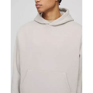 Ventes en gros de sweats à capuche pour hommes avec logo personnalisé, streetwear, poids lourd, 100% coton, sweats à capuche oversize unis - Product Image 3