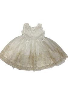 Petites filles robes rose robe de bal Satin Style de fête pour les 5-7 ans Designer bébé robe porter polyester georgette satin tissu doux - Product Image 4