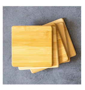 Unique Square Wooden Coaster Natural Wood Beverage Coaster Christmas <b>New</b> <b>Year</b> Gifts Accessory Best Design for Selling - Product Image 3