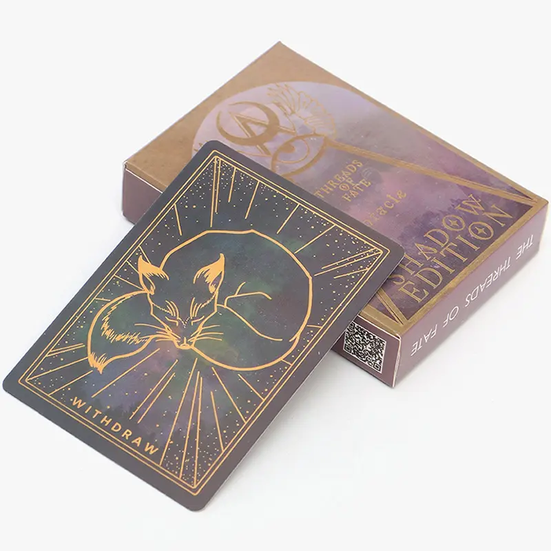 Caja de tarjetas de oráculo Fate Vein, 55 tarjetas, versión oscura