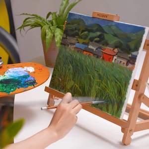 2025 nóng bán mỹ nghệ thuật Nguồn cung cấp 280g 100% bông đóng khung kéo dài vải cho bán buôn - Product Image 6