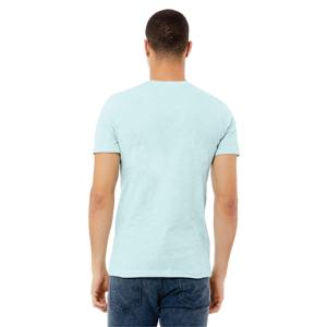 Camiseta de cuello redondo de medio punto para hombre con mangas cortas para ropa informal y actividades deportivas cómodas - Product Image 3