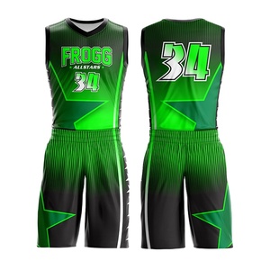 Conjuntos de Camisetas y Pantalones Cortos de Baloncesto Sublimados Personalizados, Uniformes de Baloncesto para Hombre de Secado Rápido - Product Image 5