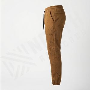Nouveauté Pantalons de jogging pour hommes en laine, couleur personnalisée, taille mi-haute, légers, respirants, décontractés, en molleton, lavés, athlétiques - Product Image 3