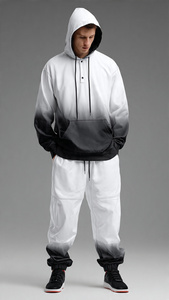 Ensemble sweat-shirt et pantalon de jogging à imprimé intégral par sublimation, coupe ample, pour homme, streetwear d'hiver, survêtement en molleton, pantalon en molleton ample pour homme - Product Image 3