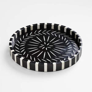 Bandeja de Servir con Incrustaciones de Resina 100% Hecha a Mano, Último Diseño, Bandeja con Incrustaciones de Hueso de la India, Mejor Color, Tamaño Personalizado, Diseño Elegante - Product Image 3