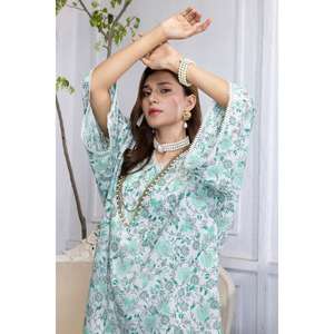 Conjunto de traje de dos piezas sin coser para mujer, color verde - Product Image 2