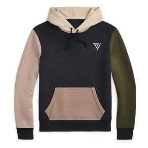 Coupe décontractée sweat à capuche de tous les jours pour hommes sweat à capuche de couleur contrastée sweat à capuche surdimensionné à la mode avec poche pull personnalisé - Product Image 1