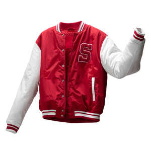 Venta al por mayor de béisbol personalizado Letterman chaquetas abrigo de invierno bombardero Varsity chaqueta para los hombres - Product Image 2