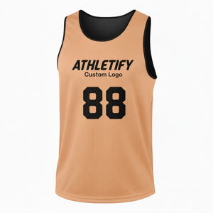 Maillots de basket-ball réversibles en gros, uniformes d'équipe personnalisés pour hommes, 100 % polyester, maille respirante, séchage rapide, impression numérique. - Product Image 1