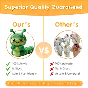 Kit per Principianti per Realizzare Bambole Animali all'Uncinetto con Filato di Cotone, Personalizzabile, con Tutorial Dettagliato - Product Image 5