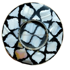 Plateau de service indien fait à la main de haute qualité matériaux de nacre meilleure qualité RF artisanat excellente soucoupe d'art de fabrication dure - Product Image 5