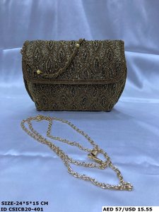Elegant Metal <b>Crystal</b> Evening Purse Fashionable Satchel with Bracelet Handle & Chain Strap for Weddings & Parties Bridal Clutch - Product Image 5