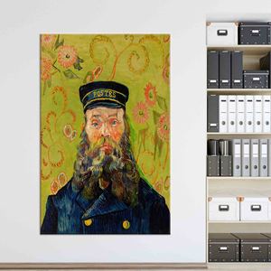 Retrato de 'El Postero Roulin' de Van Gogh: Lienzo Impreso Personalizado para Decoración de Pared, Lienzo Enrollado - Product Image 1