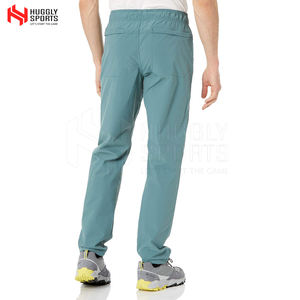 Pantalones de algodón de calidad superior para hombre Logotipo estampado personalizado Lavado Ligero Estilo informal Cintura media Patrón recto Tamaño adulto - Product Image 2