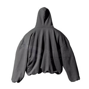 เสื้อฮู้ดสวมหัวโอเวอร์ไซส์ผ้าคอปกสีทึบสำหรับฤดูหนาวสินค้า2024 - Product Image 2