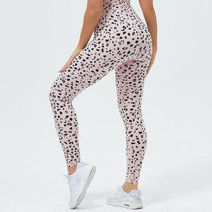 Qualité supérieure 100% coton femmes pantalons de sport XL grande taille Fitness Leggings respirant Yoga porter taille solide personnalisable - Product Image 3