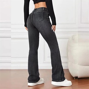 Nouveau pantalon en denim délavé de qualité supérieure 100% coton pantalon pour femme personnaliser pantalon respirant au design décontracté - Product Image 2
