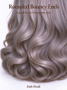 Peluca sintética larga ondulada color marrón ceniza para mujer, rizos voluminosos estilo <span class=keywords><strong>Barbie</strong></span>, peluca de moda en capas para uso diario y fiestas - Product Image 6