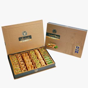 Baklawa Mixta de Lujo Importada de los Emiratos Árabes Unidos, Al Sultan, 750 g, Refrigerio Fresco, Empaquetado Personalizado, Bolsa a Granel, Postre de Alta Calidad - Product Image 1