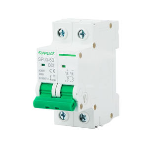 ミニ回路ブレーカMCB <span class=keywords><strong>2P</strong></span> 4P 63A 6A 16A <span class=keywords><strong>32A</strong></span> 40A 50A 32アンペアDCサーキットブレーカ - Product Image 1