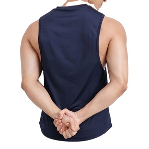 Camiseta Deportiva de Compresión Ajustada de Spandex/Nylon para Hombre, Camiseta sin Mangas Elástica de Alta Calidad para Yoga - Product Image 5