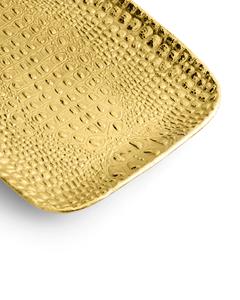 Plateau de service à café en aluminium Texture de cuir Design Rectangle en aluminium pour la décoration de restaurants et d'hôtels - Product Image 6