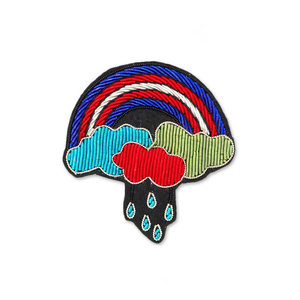 Designer Collection Broderie Applique Patch Motif Forme de Cygne pour Vestes Robes et Sacs à Main en Cuivre - Product Image 2