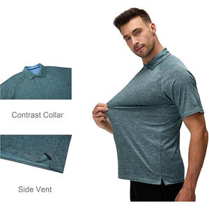 เสื้อเชิ้ตแขนสั้นผ้าแคนวาสพิมพ์ลายกอธิคทรงปกติคุณภาพสูงสำหรับผู้ชาย แห้งเร็ว สามารถเลือกสีและโลโก้ได้ตามต้องการ (ปรับแต่งได้) - Product Image 5