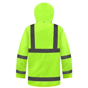 Vestes de travail unisexes à haute visibilité, réfléchissantes, certifiées CE, résistantes à l'abrasion, pour la construction, vente en gros - Product Image 3