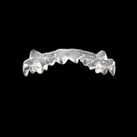 Embouchure personnalisée en argent sterling 925 Hip Hop Bling pour hommes Grillz de fond de style goutte à goutte avec diamants de moissanite glacée Grillz fin
