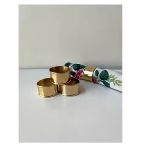 Gold-polished Brass <b>Napkin</b> <b>Ring</b> with Round Shape and Gold Finished for Elegant and Stylish Table Settings at Special Occasions - Product Image 1