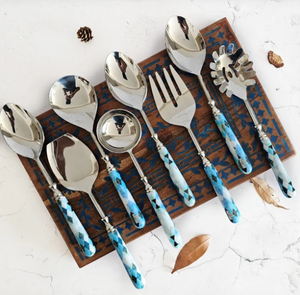 Ensemble de couverts décoratifs en argent de couverts durables pour hôtel et restaurant à domicile, y compris des cuillères et des fourchettes pour le service de restauration - Product Image 2