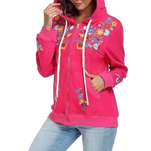 Ropa informal para mujer, sudaderas con capucha bordadas, tendencia superior, antiarrugas, gran oferta, sudaderas con capucha bordadas baratas de alta calidad con encargo - Product Image 1